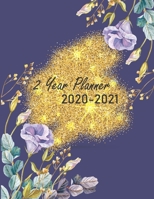 2 Year Planner 2020-2021: Monthly Plan Ahead Calendar Appointments Personalized Planner 24 Months Agenda Schedule Organizer Phone Book, Birthday Log, Days Notes Goals Artistic Floral Navy Blue Cover A 1676745696 Book Cover