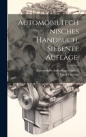 Automobiltechnisches Handbuch, Siebente Auflage. 1022572970 Book Cover