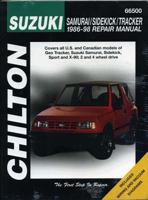 Suzuki: Samurai/Sidekick/Tracker 1986-98 (Chilton's Total Car Care Repair Manual) 0801990882 Book Cover