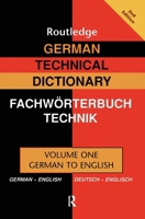 German Technical Dictionary 0415335868 Book Cover