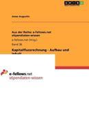 Kapitalflussrechnung - Aufbau und Inhalt 3640945549 Book Cover