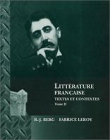 Littrature Franaise: Textes Et Contextes 0470002913 Book Cover