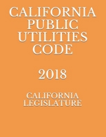 California Public Utilities Code 2018 1089317751 Book Cover