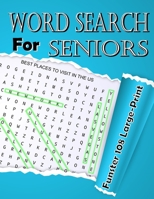 word search for seniors: Funster 108 Large-Print Puzzles to Complete Brain Workouts for Adults 1690059826 Book Cover