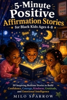 5 Minute Positive Affirmation Stories for Black Kids Ages 4 to 8: 30 Inspiring Bedtime Stories to Build Confidence, Courage, Kindness, Gratitude, and Emotional Intelligence B0HC5889WW Book Cover