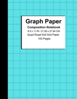 Graph Paper Composition Notebook: Grid Paper Notebook, Quad Ruled, 103 Sheets (Large, 8.5 x 11) 1654739707 Book Cover