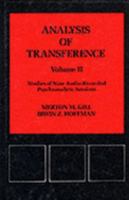 Analysis of Transference 0823601447 Book Cover