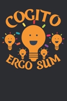 Cogito Ergo Sum: Famous Philosophy Quote Composition College Notebook/ Jorunal and Gift Diary to Write In / 100 Pages of Ruled Lined & Blank Paper / 6x9 167654948X Book Cover