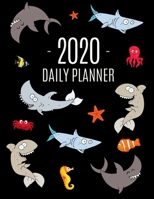 Funny Shark Planner 2020: Keep Track of All Your Daily Appointments! Beautiful Weekly Agenda Calendar with Monthly Spread Views Cool Marine Life Ocean Water Fish Monthly Scheduler For Achieving Year G 1710149582 Book Cover