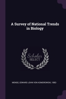A Survey of National Trends in Biology 1379203422 Book Cover