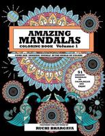 Amazing Mandalas: Amazing Mandalas Coloring Book Volume 1 198610608X Book Cover