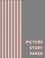 Picture Story Paper: Salmon Pink Line Pattern Big Book Learn to Draw and Write Proportion Letters ( for Kinder-3rd Grade ) 172897707X Book Cover