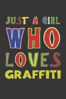 Just A Girl Who Loves Graffiti: Graffiti Lovers Girl Funny Gifts Dot Grid Journal Notebook 6x9 120 Pages 1676657118 Book Cover
