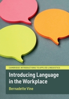 Introducing Language in the Workplace 1108712878 Book Cover