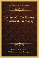 Lectures On the History of Ancient Philosophy 1019001631 Book Cover