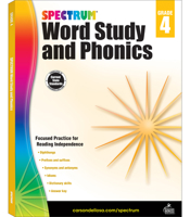 Spectrum Word Study and Phonics, Grade 4 1577684540 Book Cover