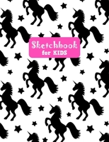 Sketchbook for Kids: Unicorn Adorable Unicorn Large Sketch Book for Drawing, Writing, Painting, Sketching, Doodling and Activity Book- Birthday and Christmas Gift Ideas for Kids, Girls, Boys, Teens an 1655579673 Book Cover