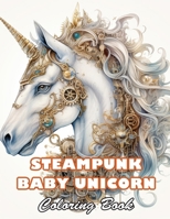 Steampunk Baby Unicorn Coloring Book for Adults: Fun And Easy Coloring Book B0CVLD9KX4 Book Cover