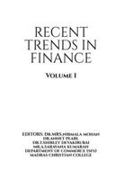 Recent Trends in Finance-Volume-I B0H9Z3FHQF Book Cover
