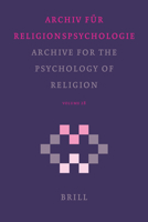 Archiv Fur Religionpsychologie/ Archive for the Psychology of Religion (Archive for the Psychology of Religion/Archiv Fur Religionsp) 9004148035 Book Cover