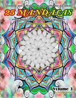 Stunning and relaxing coloring mandalas for adults 25 mandalas White Background Mandalas for Beginners Coloring books for grownups Volume 3 1798872927 Book Cover