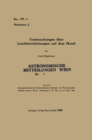 Untersuchungen über Leuchterscheinungen auf dem Mond 3662228513 Book Cover