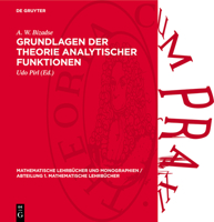 Grundlagen Der Theorie Analytischer Funktionen 3112737768 Book Cover