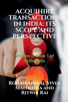 Acquihire Transactions in India: ITS SCOPE AND PERSPECTIVE: Volume 2, Issue 1 of Brillopedia B09S3QVQN3 Book Cover