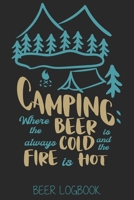 Camping where the always beer cold is and fire & hot (Beer Logbook): Beer taste logbook for beer lovers | Beer Notebook | Craft Beer Lovers Gifts 1679585797 Book Cover