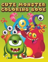 Cute Monster Coloring Book B0C1DX58V8 Book Cover