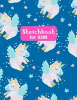 Sketchbook for Kids: Adorable Unicorn Large Sketch Book for Sketching, Drawing, Creative Doodling Notepad and Activity Book - Birthday and Christmas ... Teens and Women - Nathalie Modern Press # 024 1655734083 Book Cover