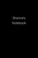 Shanna's Notebook: Notebook / Journal / Diary - 6 x 9 inches (15,24 x 22,86 cm), 150 pages. 1692274244 Book Cover