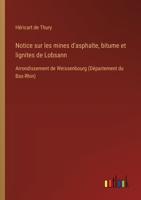 Notice sur les mines d'asphalte, bitume et lignites de Lobsann: Arrondissement de Weissenbourg (Département du Bas-Rhin) (French Edition) 3385092949 Book Cover