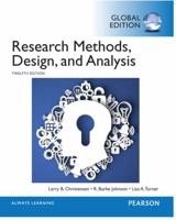 Research Methods, Design, and Analysis 0205701655 Book Cover