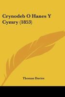 Crynodeb O Hanes Y Cymry (1853) 1168020123 Book Cover