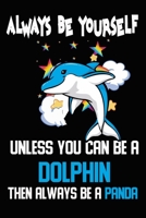 Always Be Yourself Unless You Can Be A Dolphin Then Always Be A Dolphin: School Composition Notebook Journal College Ruled (6x9 Inches) with 120 Pages 167120381X Book Cover