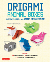 Origami Animal Boxes Kit: 16 Cute Paper Models with Secret Compartments! 0804859728 Book Cover