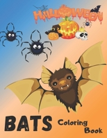 Halloween Bats Coloring Book: Halloween Coloring Book, Trick or Treat B0BF3GB424 Book Cover