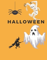 Halloween Coloring Book: Happy & Funny Halloween Coloring Book for Kids B09GTC2H25 Book Cover