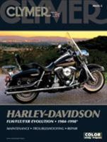 Clymer Harley Davidson Flh/flt/fxr Evolution 1984-1998 (Clymer Motorcycle Repair) 0892879165 Book Cover