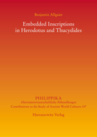 Embedded Inscriptions in Herodotus and Thucydides 3447117915 Book Cover