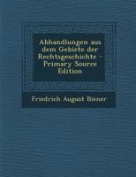 Abhandlungen Aus Dem Gebiete Der Rechtsgeschichte 1022266063 Book Cover