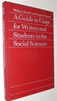 Guide to Usage for Writers and Students in the Social Sciences 0865981329 Book Cover