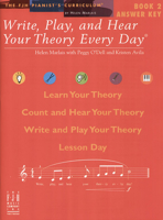 Answer Key, Write, Play, and Hear Your Theory Every Day - Book 2 1569397430 Book Cover