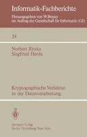 Kryptographische Verfahren in Der Datenverarbeitung 354009900X Book Cover