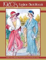 1920's Fashion Sketchbook: Art Deco Inspired Fashion Ink Drawings 1540366278 Book Cover