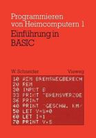 Einfuhrung in Basic 3528041609 Book Cover