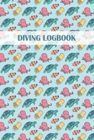 Diving Logbook: Diver’s Log for Scuba Divers | Sea Animal Pattern Design | 120 pages | 224 Dives 1660085683 Book Cover