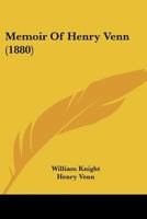 Memoir Of Henry Venn 112000294X Book Cover