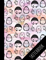 Hedgehog Sketchbook: Cute Hedgehog Sketchpad For Kids, Perfect For Drawing, Large Empty Pages 1087351510 Book Cover
